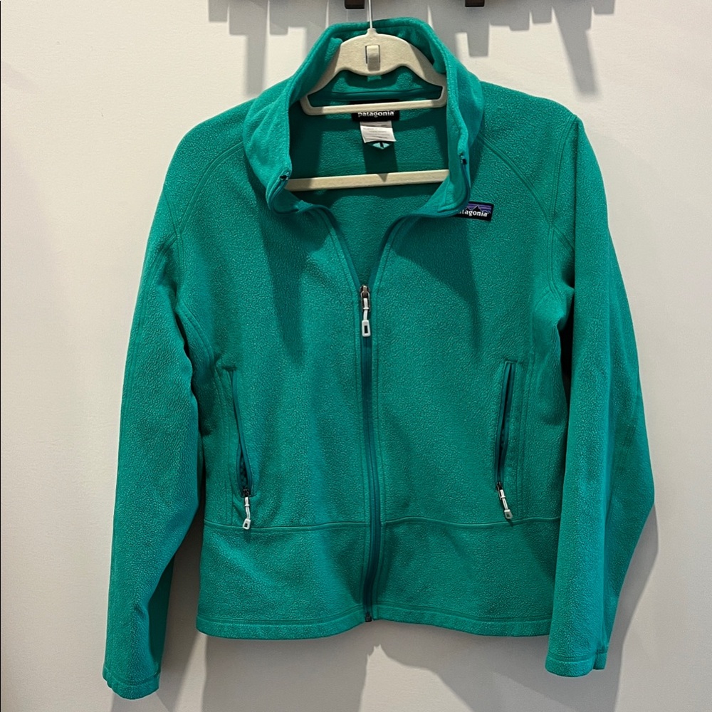 Patagonia Women's Emerald Green Full-Zip Fleece Jacket